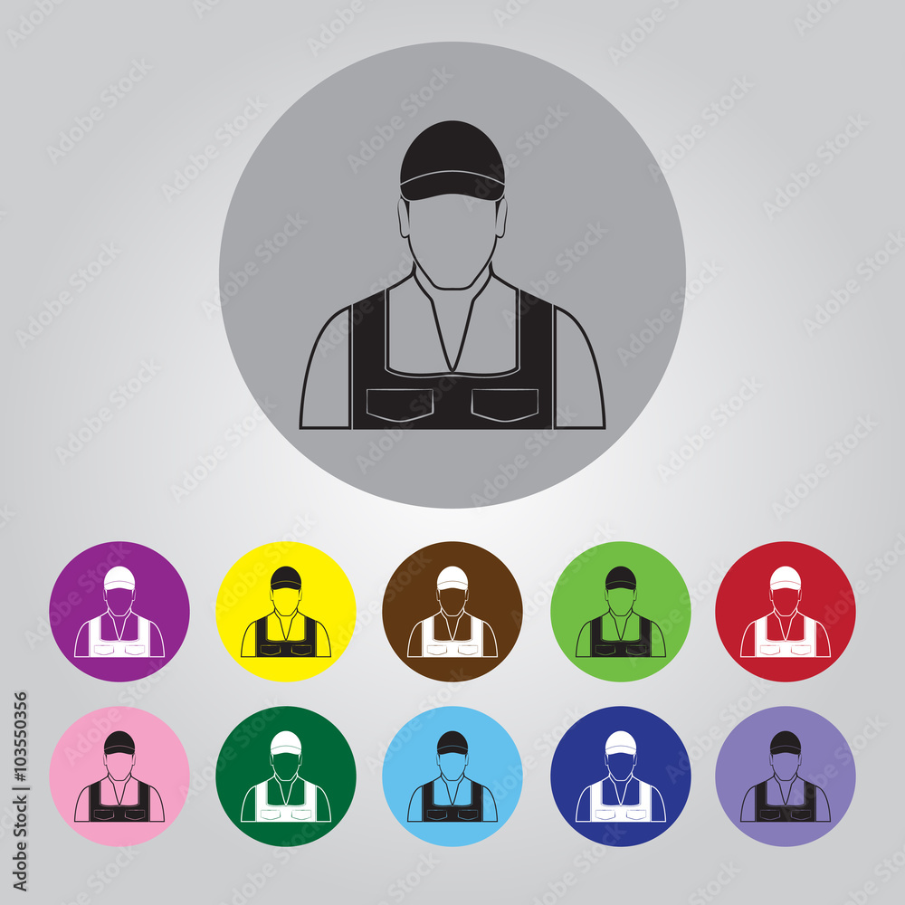 Worker Vector icon. Worker Vector icon.