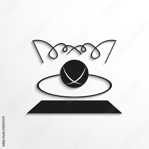 Sport signs. Gymnastics. Vector icon.