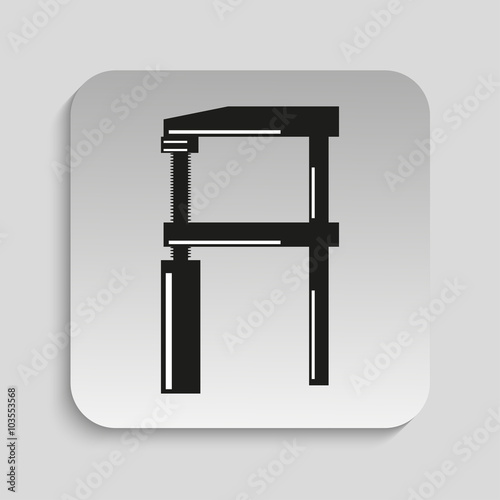 Clamp. Vector icon.