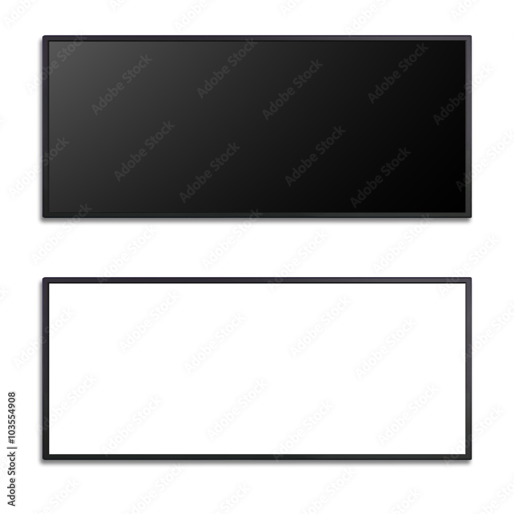 blank of led cinema display isolated on white background blank of led cinema display isolated on white background