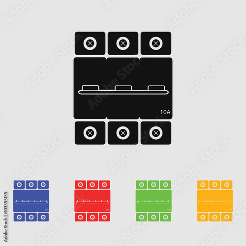 Three-phase machine 10 amps icon