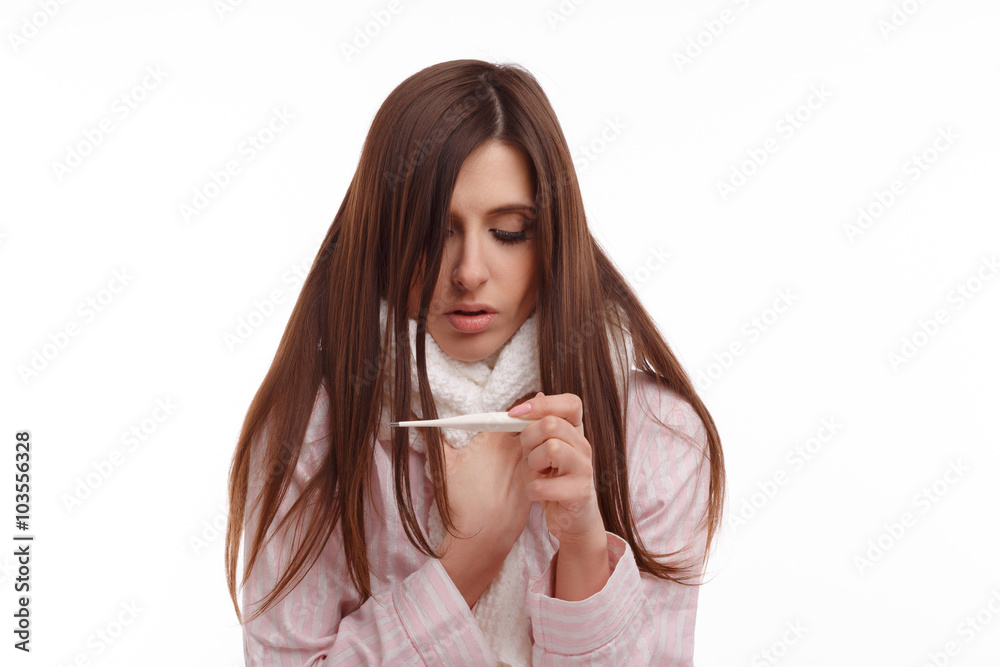 Young sick woman Young sick woman