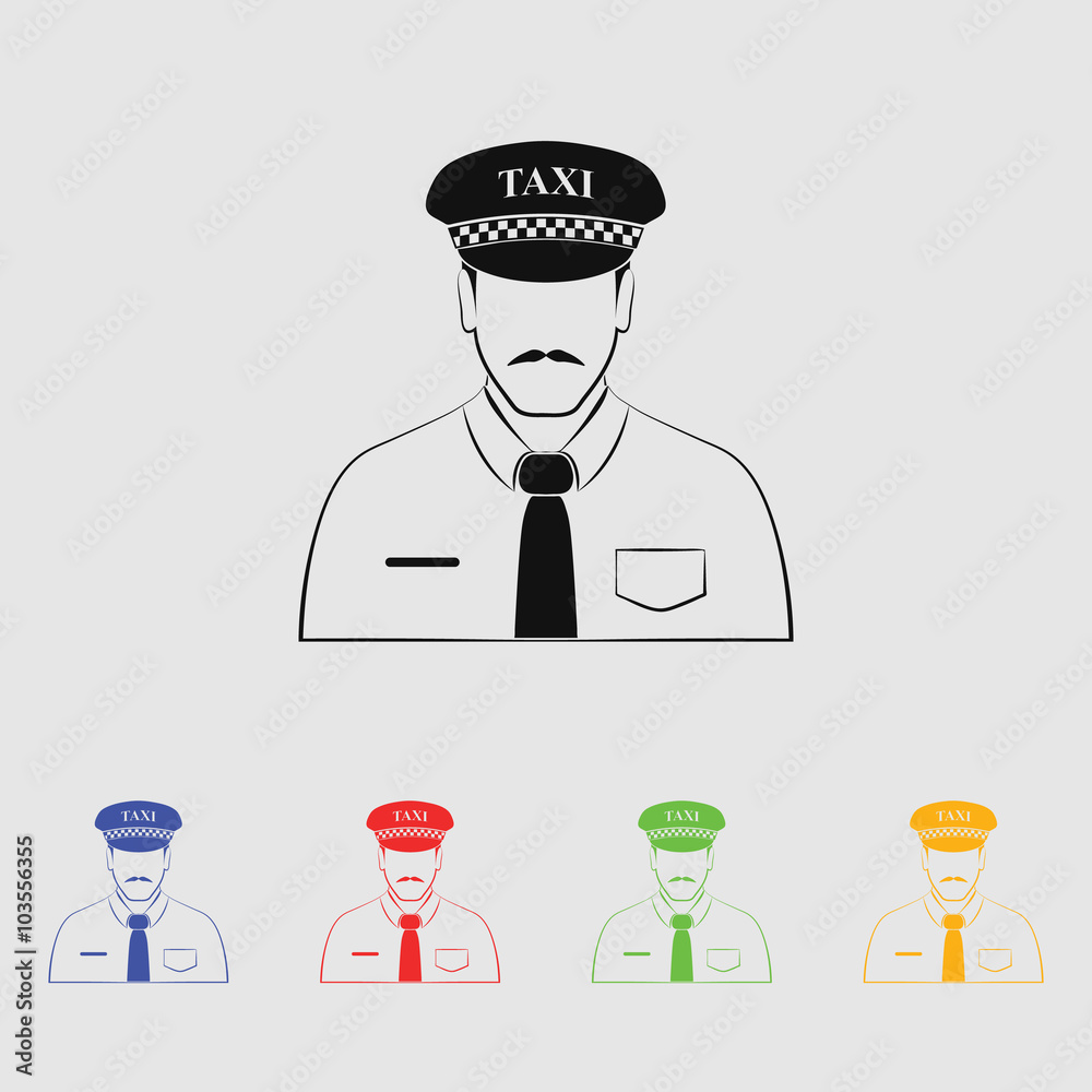 Driver, taxi, icon Driver, taxi, icon