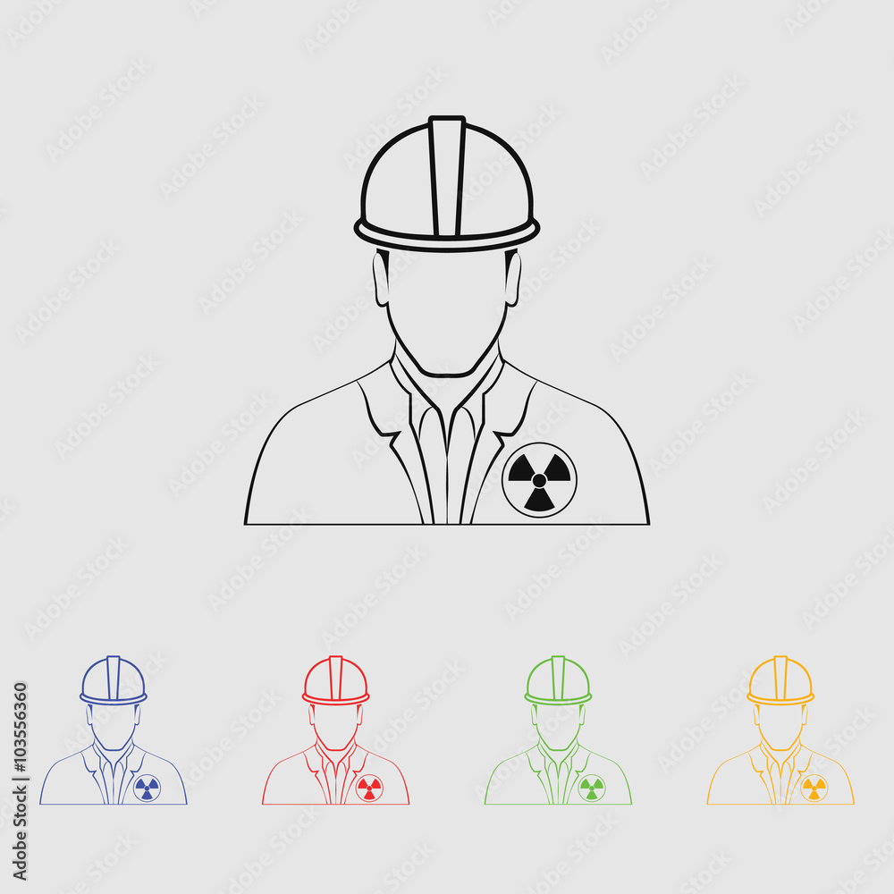 Engineer vector icon