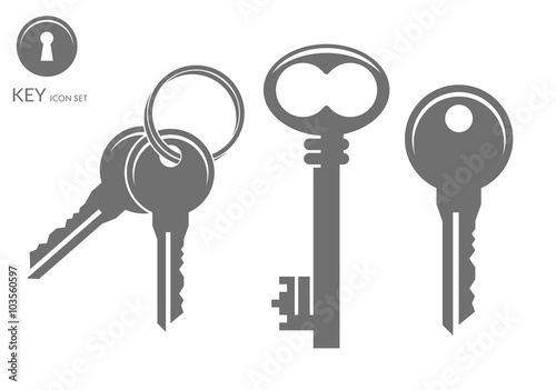 Key. Icon set
