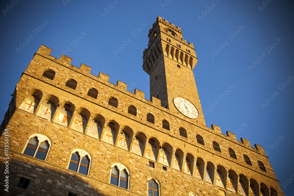 Toscana,Firenze,Palazzo Vecchio,sede del municipio e museo.