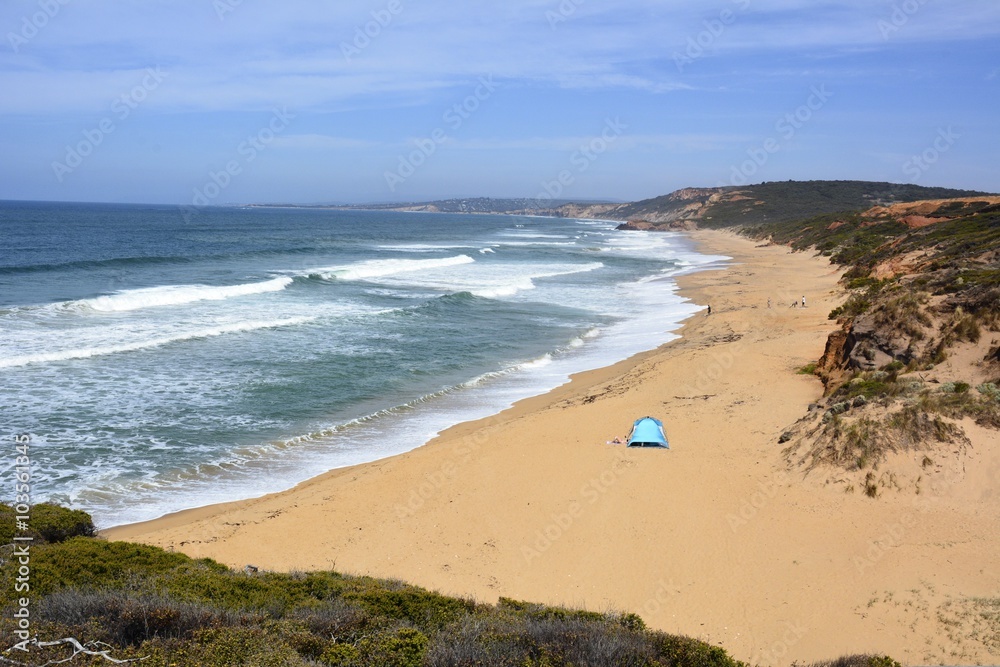 The famous surf beach Bells Beach, Australia