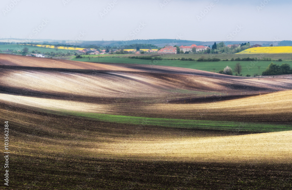 Czech Republic. South Moravia. The fields near the village Hovorany