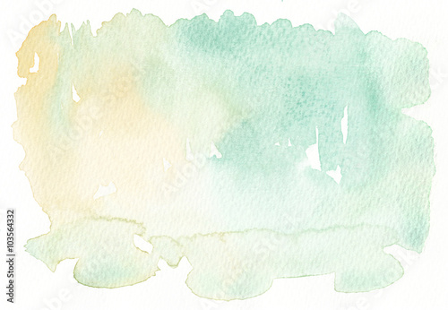 light tones faded yellow green watercolor background