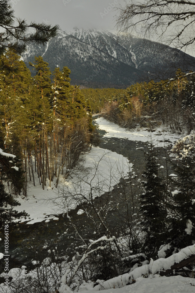 Поворот горной реки (The turn of the mountain river) Поворот горной реки (The turn of the mountain river)