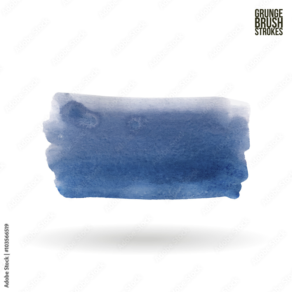 Fototapeta premium Watercolor strokes and texture. Vector design. 