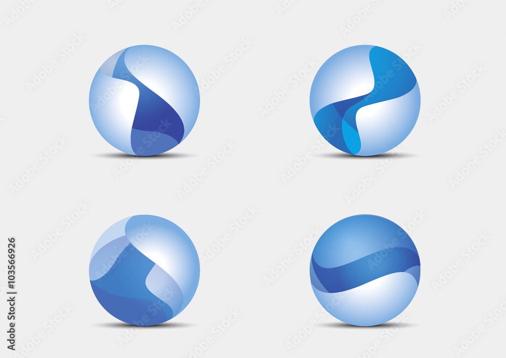 Collection of vector logo elements for business Collection of vector logo elements for business
