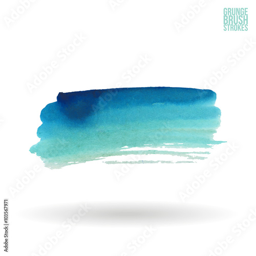 Watercolor strokes and texture. Vector design.