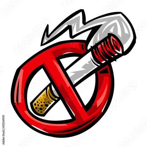 Cigarette smoking vector icon