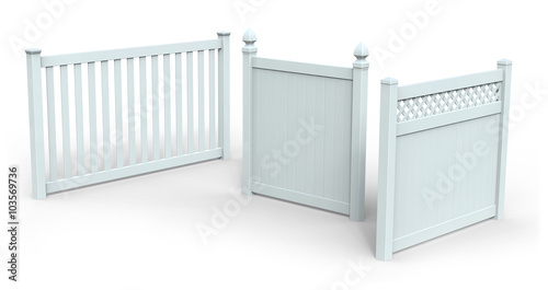 Vinyl fence
