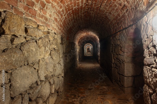 Tablou canvas Tunnel under fortress Klodzko in Poland