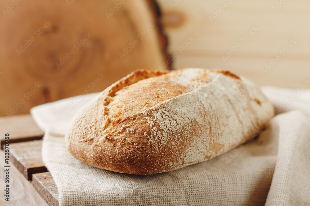 Fresh unleavened bread with bran