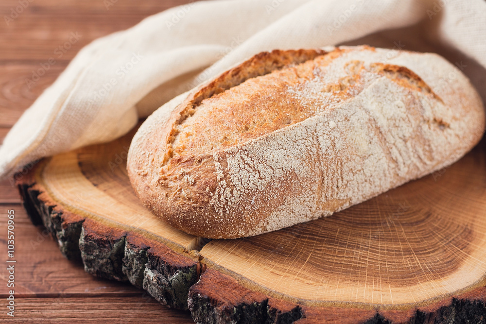 Fresh unleavened bread with bran