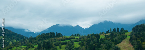 Nice mountain panorama of Slovenia