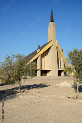 Bethanien church, Namib, Namibia photo