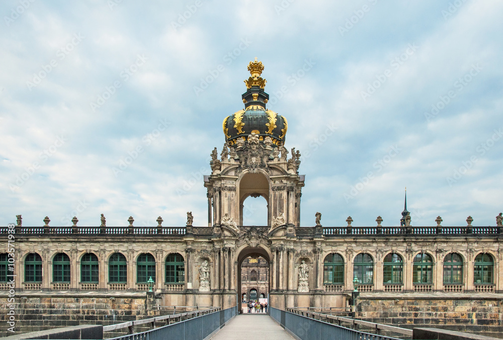 Baroque Dresden, Zwinger museum in Dresden, Germany
