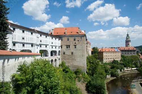 Castle Cesky Krumlov in southern Bohemia, Czech Republic