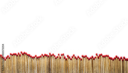 matches on white