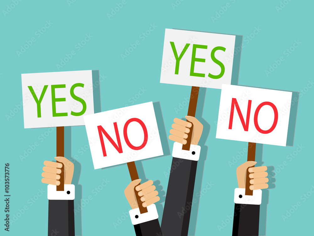 businesspeople hands carried the vote and hold signs businesspeople hands carried the vote and hold signs
