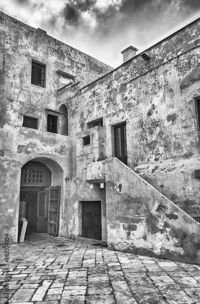 Interior view of the Angevine-Aragonese Castle in Gallipoli Interior view of the Angevine-Aragonese Castle in Gallipoli