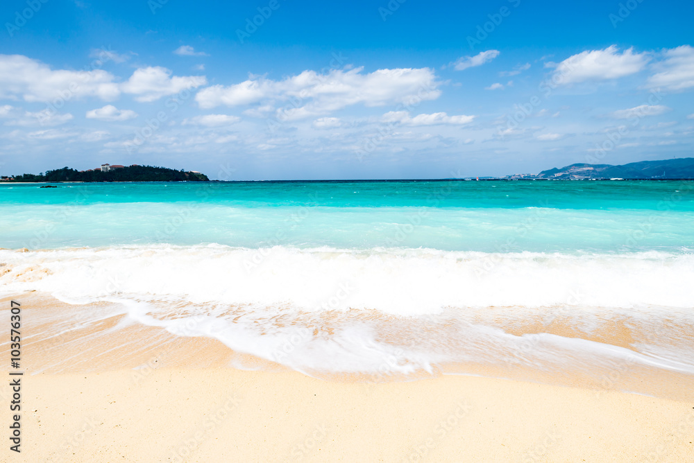 Beach, sea, landscape. Okinawa, Japan, Asia. Beach, sea, landscape. Okinawa, Japan, Asia.