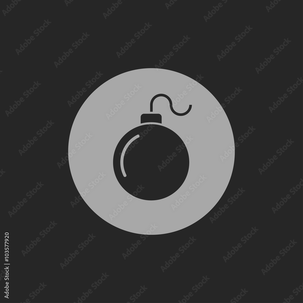 bomb simple vector icon bomb simple vector icon