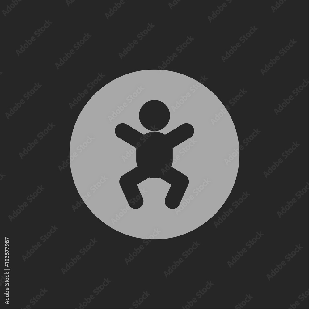 baby symbol, vector icon