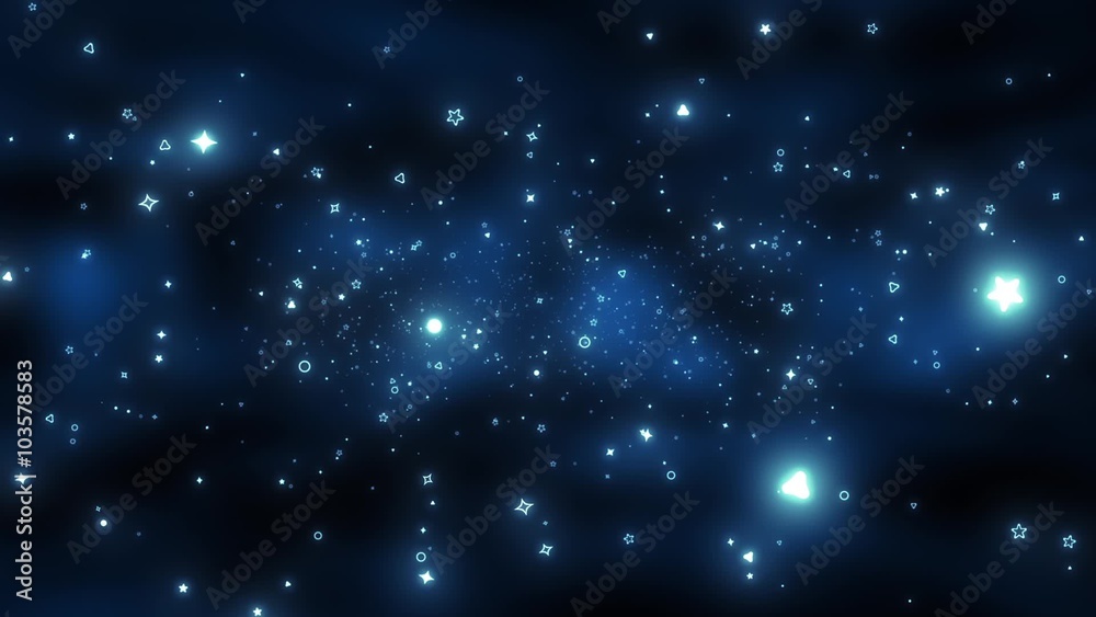 Particle in the outer space Particle in the outer space