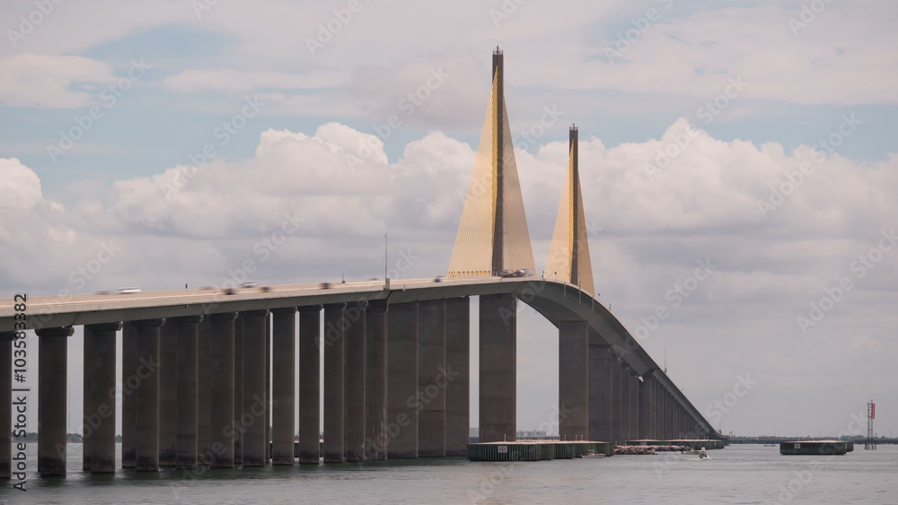 4K Sunshine Skyway Bridge Timelapse 2b