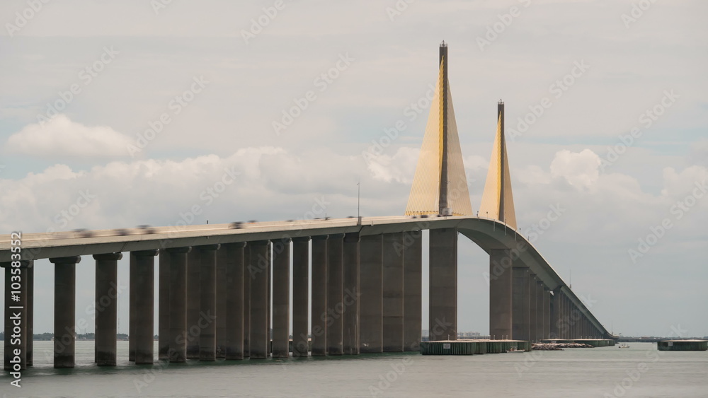 4K Sunshine Skyway Bridge Timelapse 1a