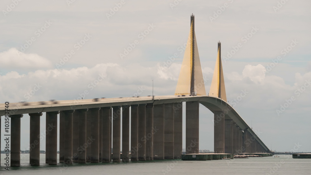 4K Sunshine Skyway Bridge Timelapse 1b