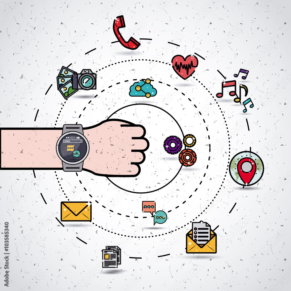 Obraz premium wearable technology design 