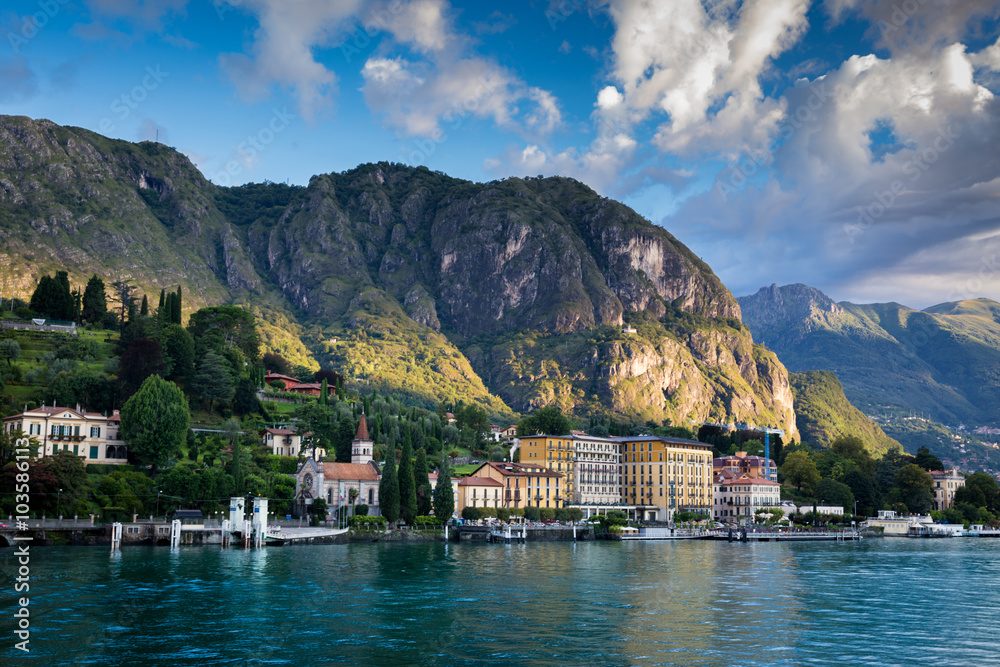 Lake Como. Summer time. European vacation, living life style, architecture and travel concept.
