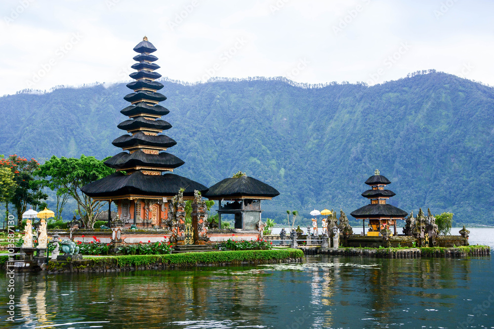 Pura Ulun Danu Bratan at Bali, Indonesia