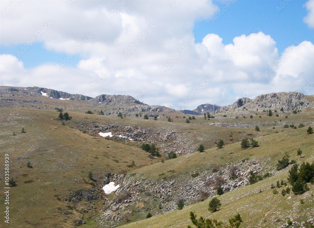Naklejka premium Crimean mountains