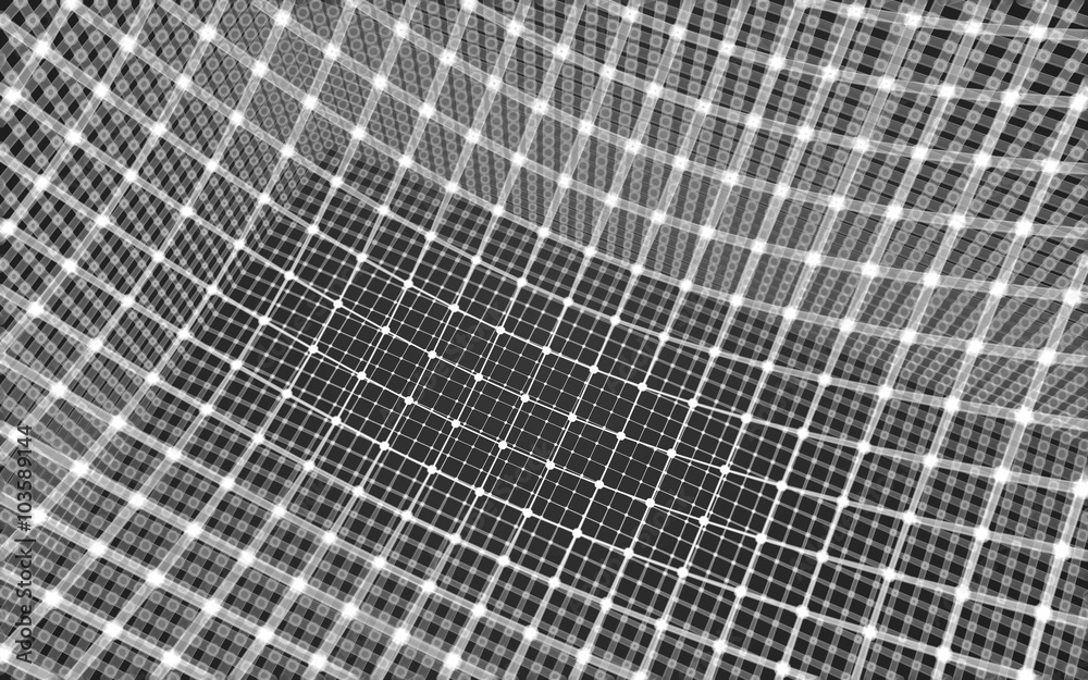 Obraz premium Abstract polygonal space low poly dark background