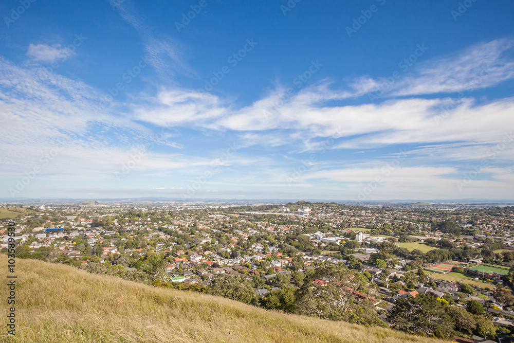 The scenic Auckland's city view from Mounth Eden.