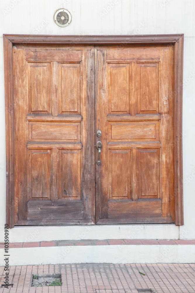 old door view as background