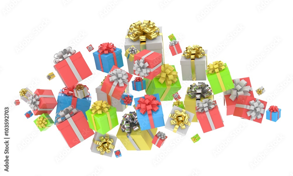 flying gift boxes