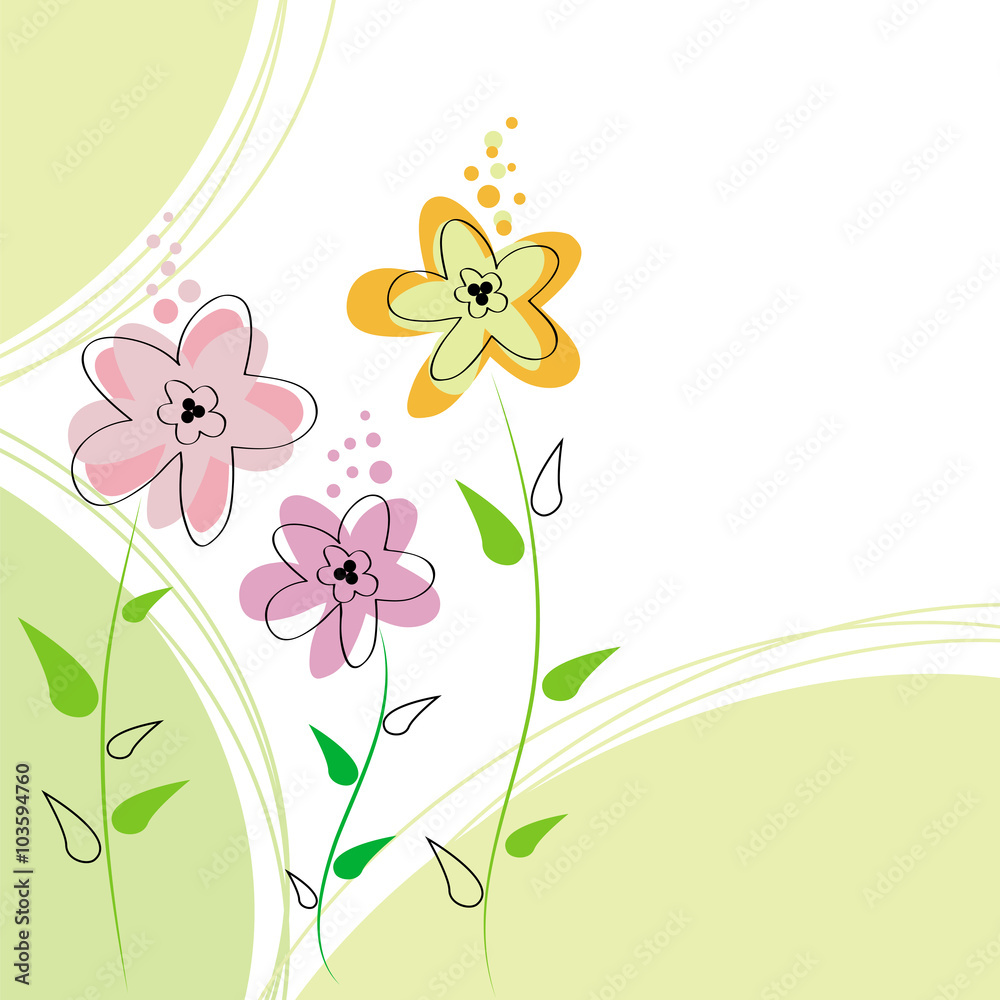Floral abstract background 