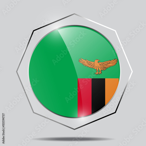 Button Flag of Zambia