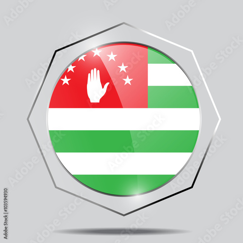 Button Flag of abkhazia