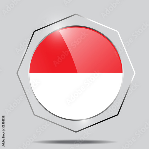 Button Flag of Monaco