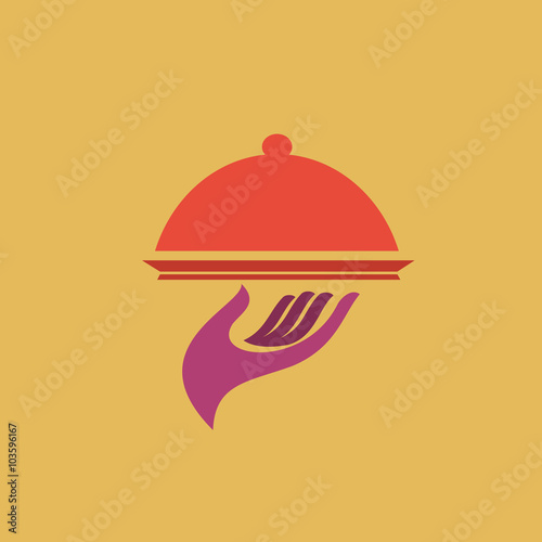Vector abstract restaurant service