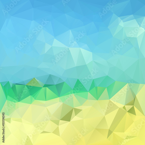 Polygonal mosaic abstract geometry background landscape.